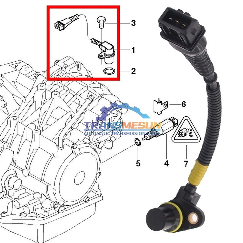 Cảm biến tốc độ truyền 24357518732 cho Mini Cooper R50 R52 1.6L GACVT16Z